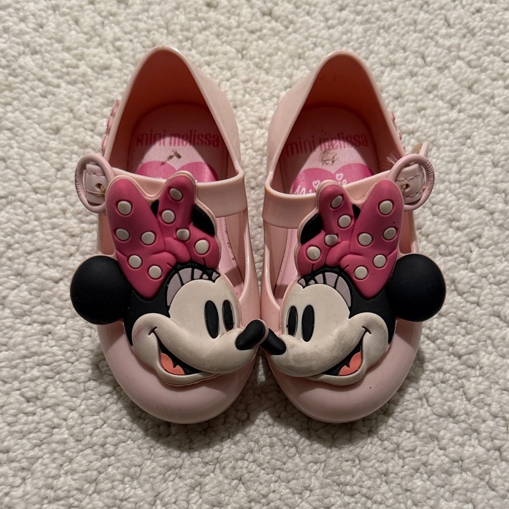 Mini Melissa Pink Minnie Mouse shoes